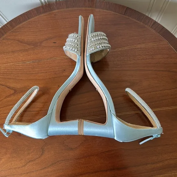 Badgley Mischka Wedding Sandals Blue Size 7.5