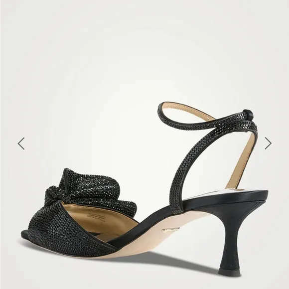 Badgley Mischka Women's Black Strappy Heels