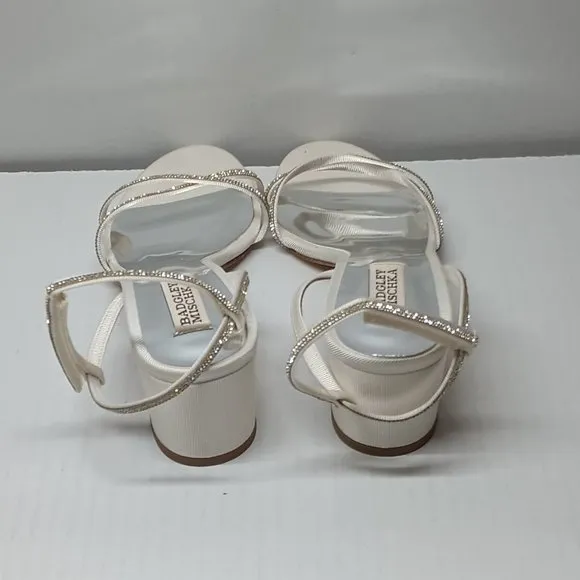 Badgley Mischka Women's Ultima Heeled Sandals Soft White Size 7 Bridal Wedding