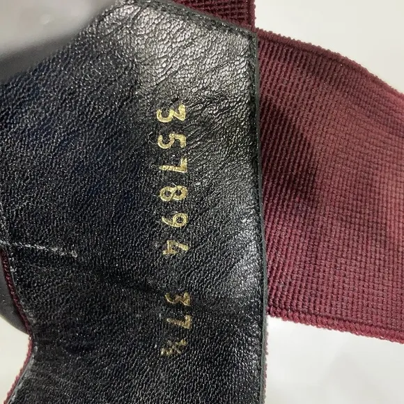 Balenciaga Elegant Burgundy Heeled Sandals 37.5 (7 1/2)