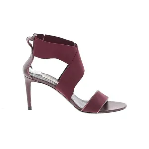 Balenciaga Elegant Burgundy Heeled Sandals 37.5 (7 1/2)