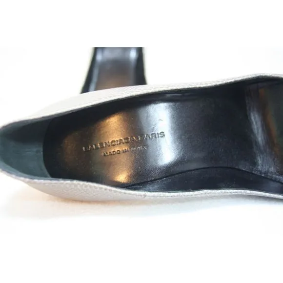 Balenciaga Paris Gray Patterned Pumps Heels Women EU sz 39 US 9 NEVER worn