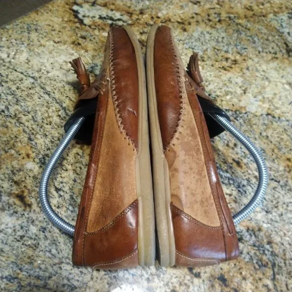 Bally Riva Slip On Tassel Loafers Brow Leather Dress Shoes Men's Size 11 M