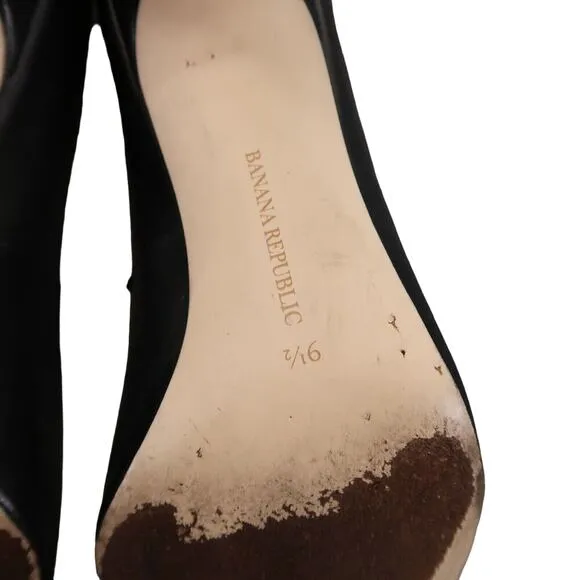 Banana Republic Shoes Womens 9.5 Pump Classic Stiletto Fashion Leather Point Toe