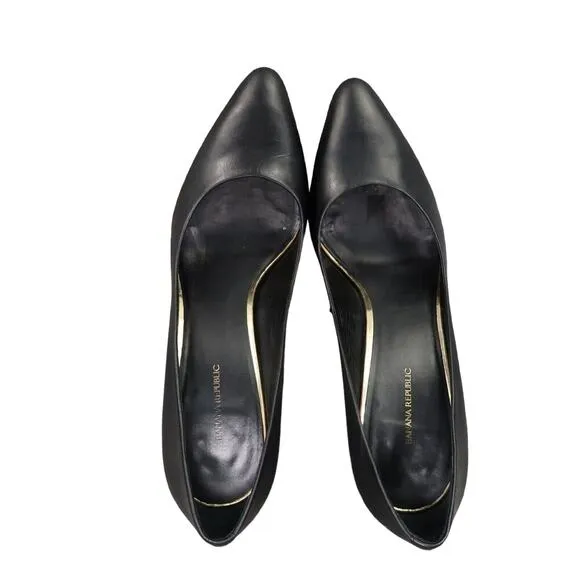 Banana Republic Shoes Womens 9.5 Pump Classic Stiletto Fashion Leather Point Toe