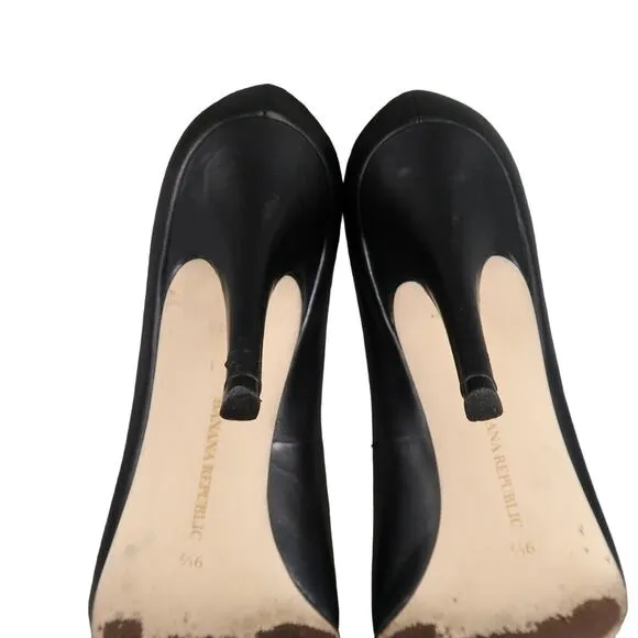 Banana Republic Shoes Womens 9.5 Pump Classic Stiletto Fashion Leather Point Toe