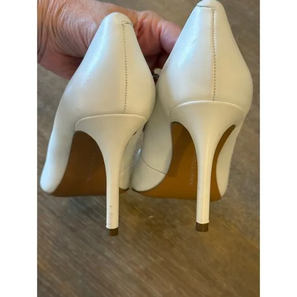 BANANA REPUBLIC White 3.5 inch Heels Pumps Shoes Women's size 9.5