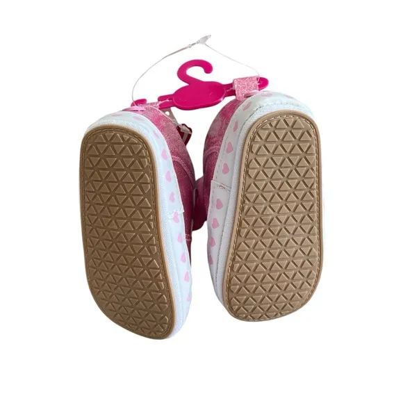 Barbie Pink Glitter Kids Shoes Size 3