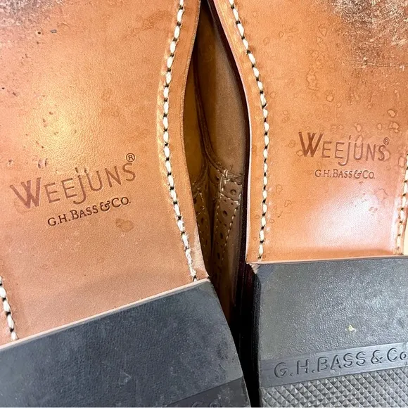 Bass Weejuns | Tan Nubuck Oxfords Tie Shoes Size 8.5