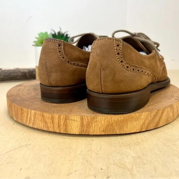 Bass Weejuns | Tan Nubuck Oxfords Tie Shoes Size 8.5