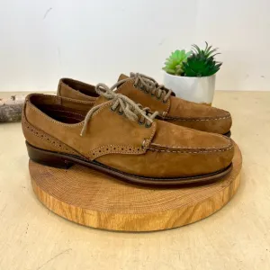 Bass Weejuns | Tan Nubuck Oxfords Tie Shoes Size 8.5