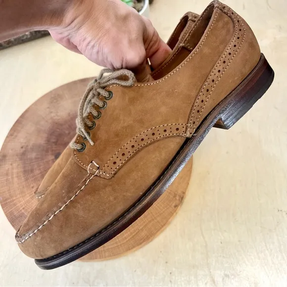 Bass Weejuns | Tan Nubuck Oxfords Tie Shoes Size 8.5