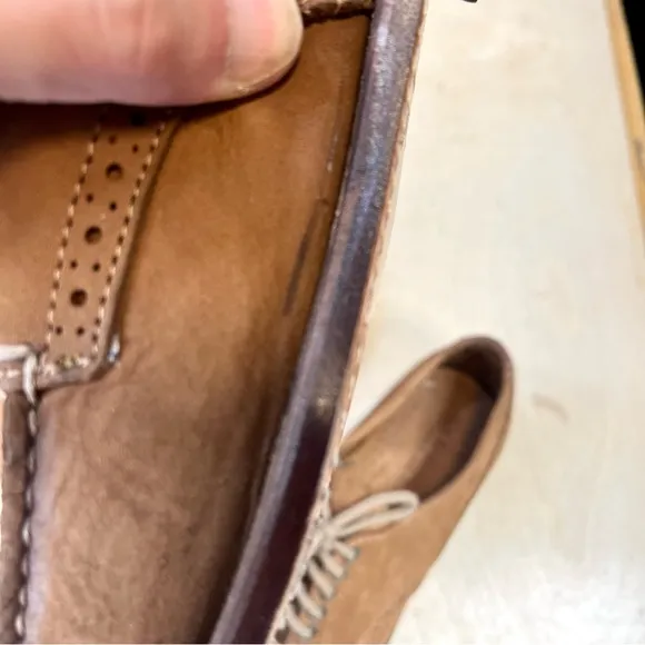 Bass Weejuns | Tan Nubuck Oxfords Tie Shoes Size 8.5