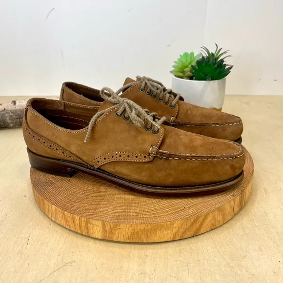 Bass Weejuns | Tan Nubuck Oxfords Tie Shoes Size 8.5
