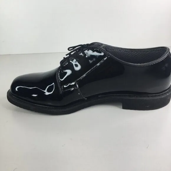 Bates 00942 Black High Gloss Oxford Military Uniform Men's Dress Shoes 1…