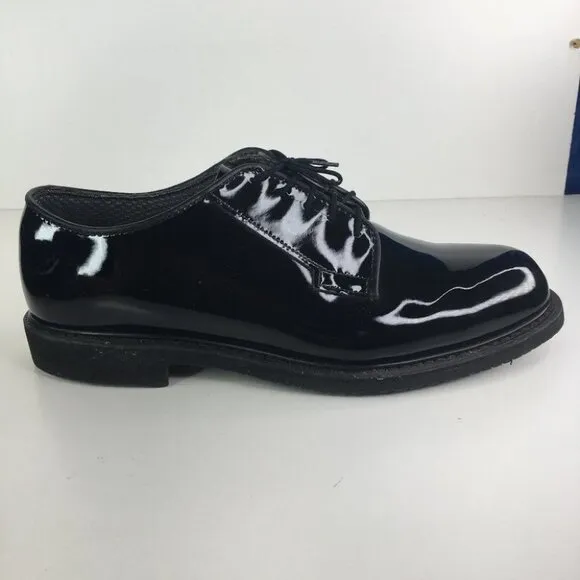 Bates 00942 Black High Gloss Oxford Military Uniform Men's Dress Shoes 1…