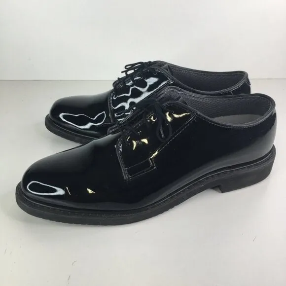 Bates 00942 Black High Gloss Oxford Military Uniform Men's Dress Shoes 1…