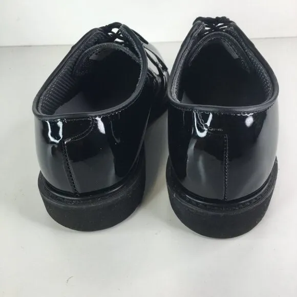 Bates 00942 Black High Gloss Oxford Military Uniform Men's Dress Shoes 1…