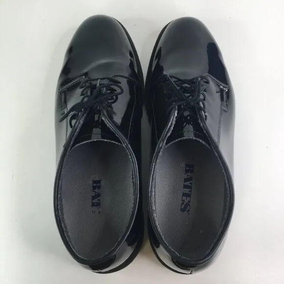 Bates 00942 Black High Gloss Oxford Military Uniform Men's Dress Shoes 1…
