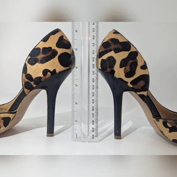 BCBG Paris Natural Cow Hair Cheetah Print Stiletto Pumps Size 6.5 / 1W-11A