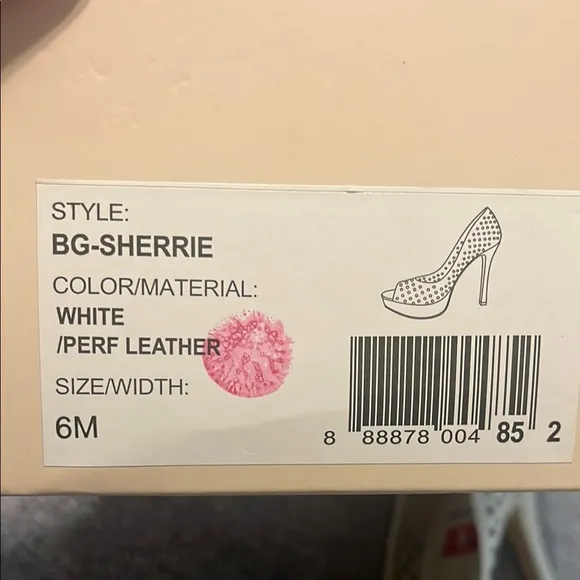 BCBGeneration White Peep Toe Heels
