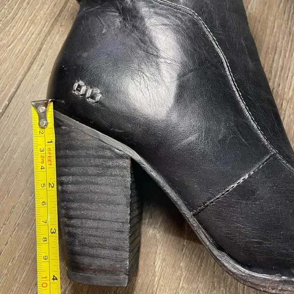 Bed Stu Women's Black Heeled Cobbler Boots Size 9.5