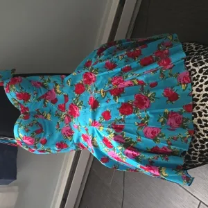Betsey Johnson Turquoise Dress with Roses