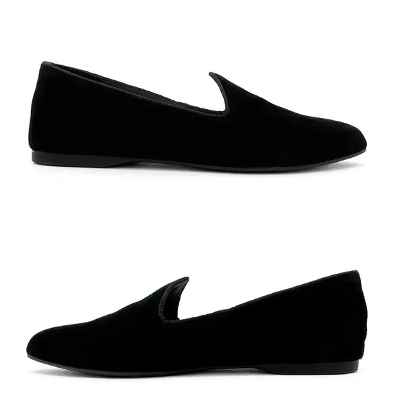 Birdies The Heron Black Suede Loafer Women’s Size 8 Slip-on Flats Shoes EUC