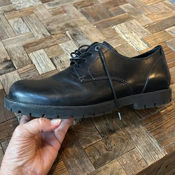 Birkenstock Men’s Black Leather Oxford Derby Dress Shoe