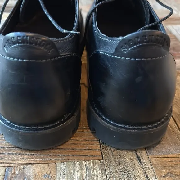Birkenstock Men’s Black Leather Oxford Derby Dress Shoe