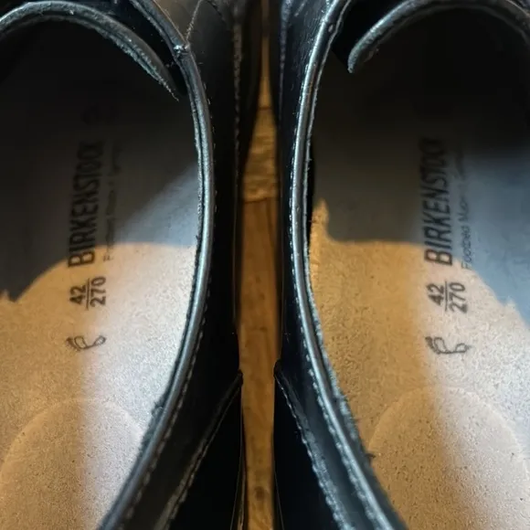 Birkenstock Men’s Black Leather Oxford Derby Dress Shoe