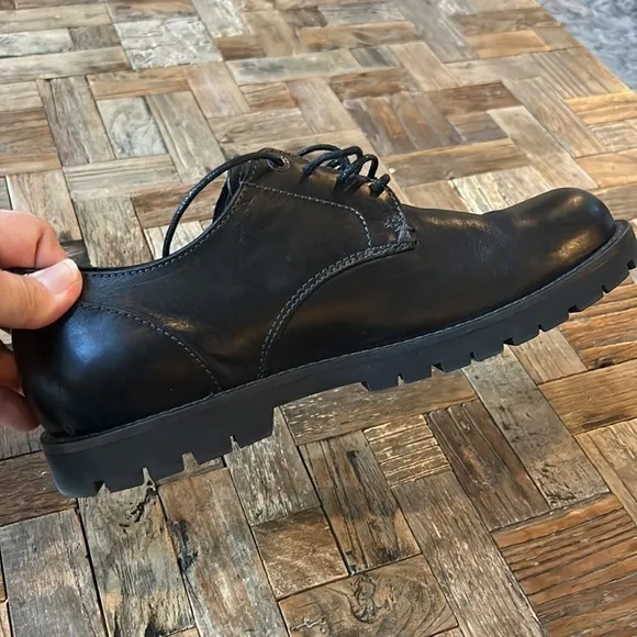 Birkenstock Men’s Black Leather Oxford Derby Dress Shoe