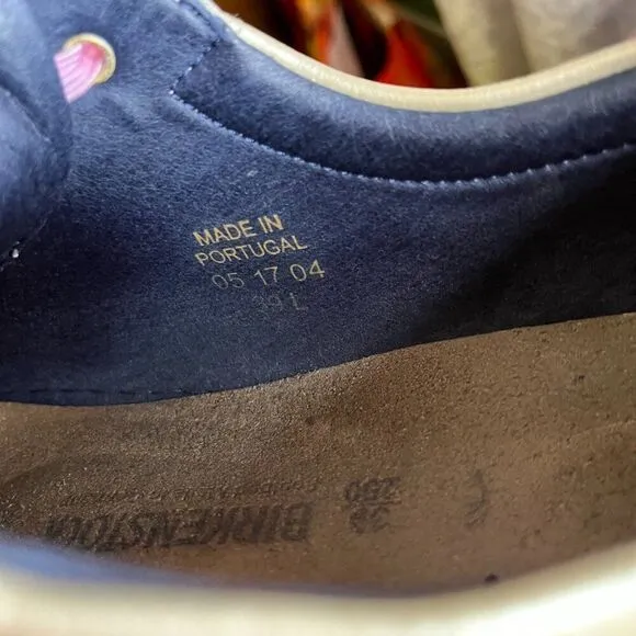 Birkenstock Rose Gold Tennis Shoes No Tie Laces Size 39