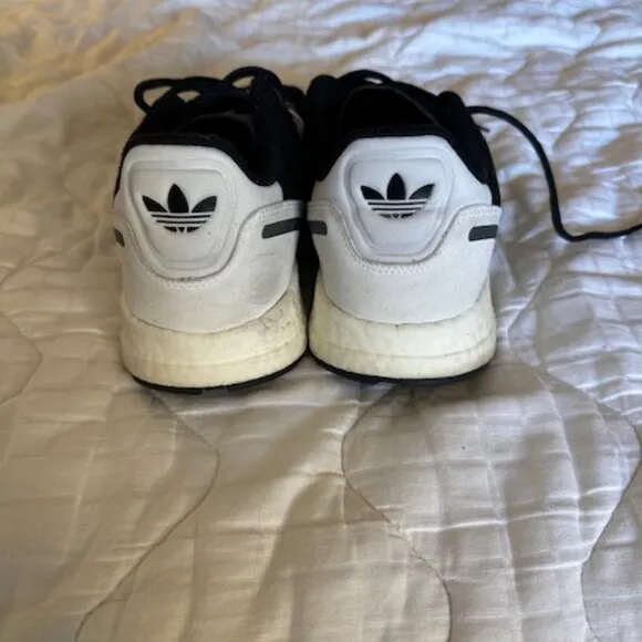 Black &amp; White Adidas ZX 1K Boost Men's Shoes