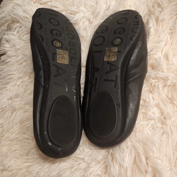 Black Leather Women's Shoes