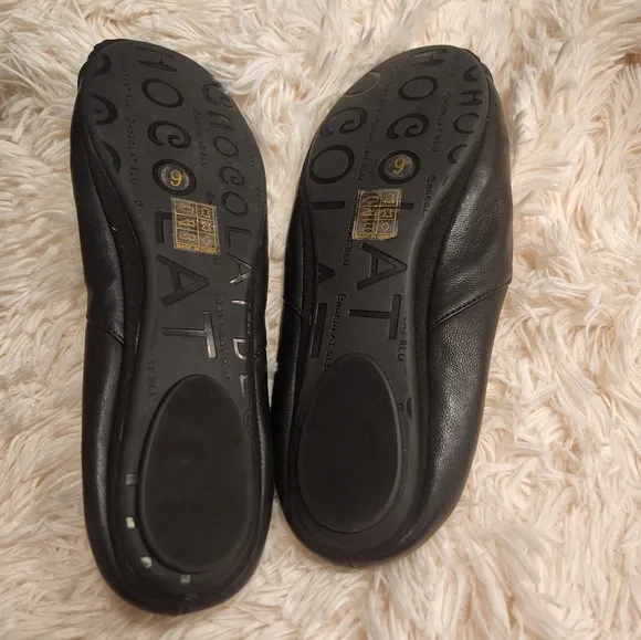 Black Leather Women's Shoes