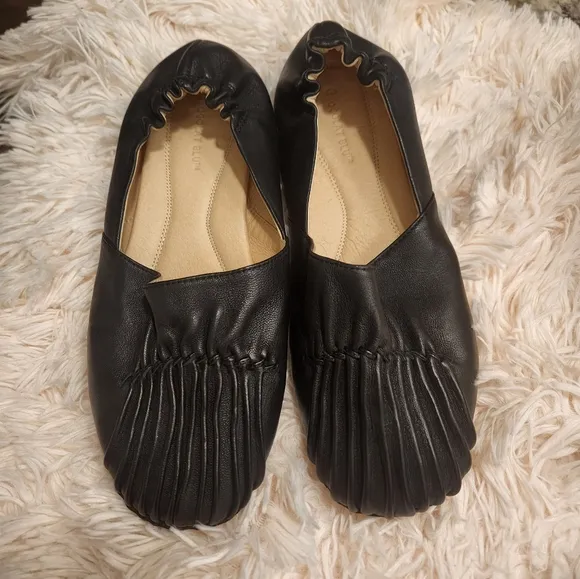 Black Leather Women's Shoes