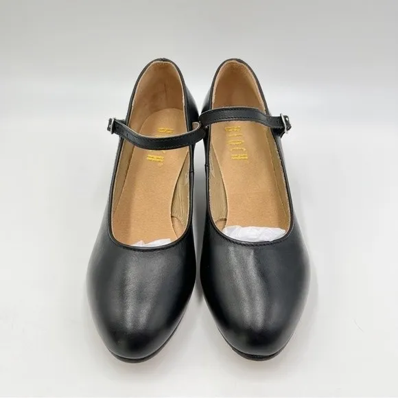 Bloch Big Girls Womens S0304L Curtain Call Character Black Leather Dance Shoes 4