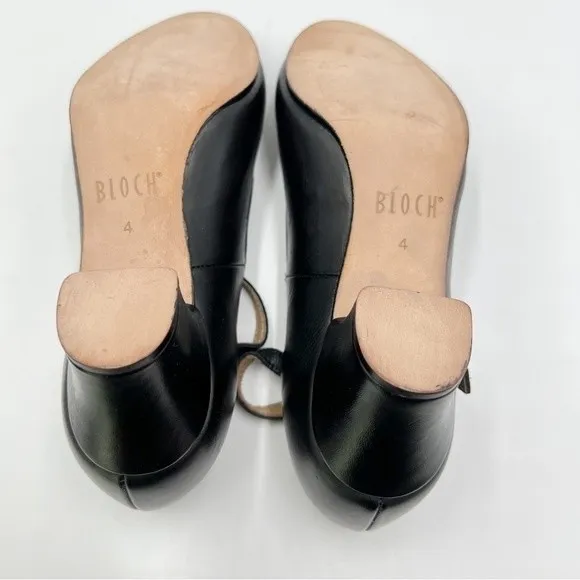 Bloch Big Girls Womens S0304L Curtain Call Character Black Leather Dance Shoes 4