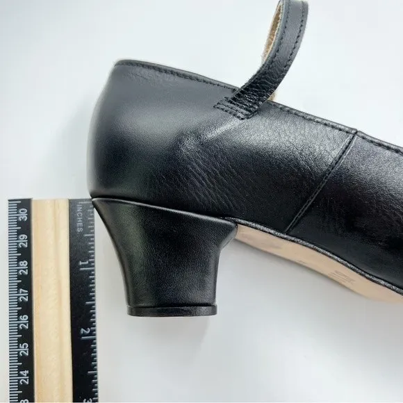 Bloch Big Girls Womens S0304L Curtain Call Character Black Leather Dance Shoes 4