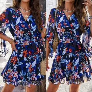 Bloom &amp; Flounce Half Sleeve Mini Dress - Black