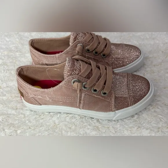 Blowfish Pink Glitter  Tennis Shoes Girls Size 1