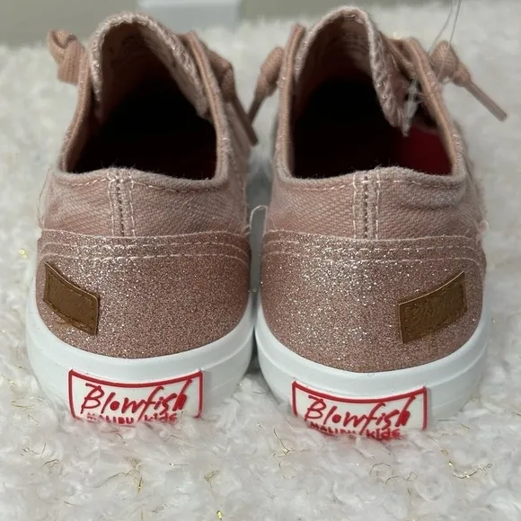 Blowfish Pink Glitter  Tennis Shoes Girls Size 1