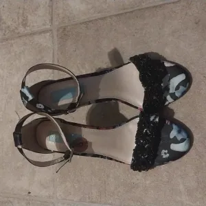 Blue by Betsy Johnson, Gina Embellished Evening Sandals Size 8