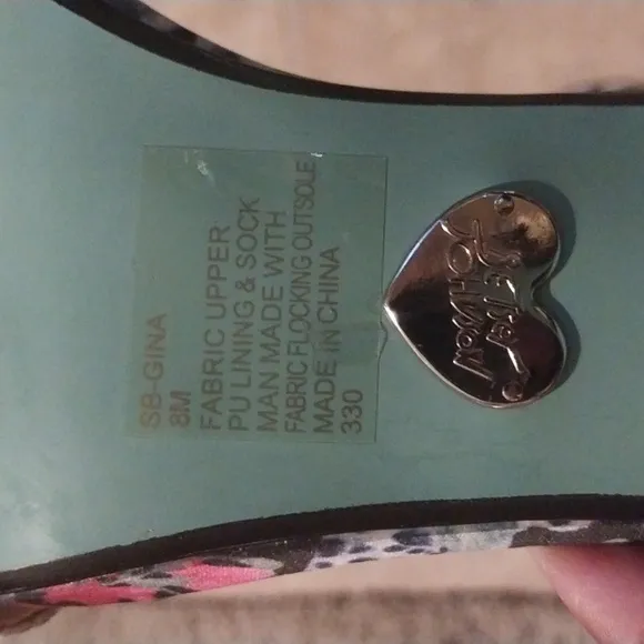 Blue by Betsy Johnson, Gina Embellished Evening Sandals Size 8