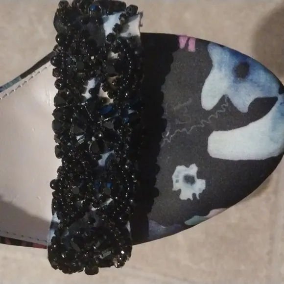 Blue by Betsy Johnson, Gina Embellished Evening Sandals Size 8