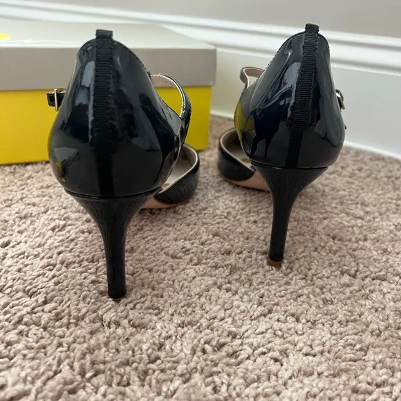 Boden, navy patent leather maryjane pumps