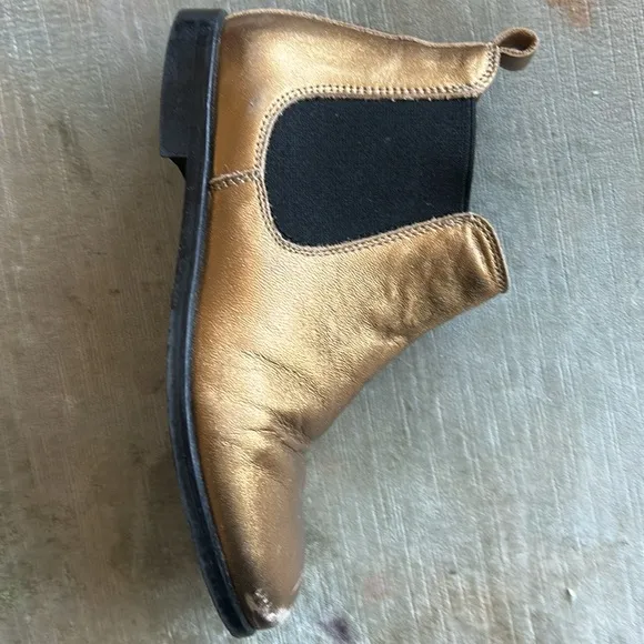Bonpoint gold lame boots