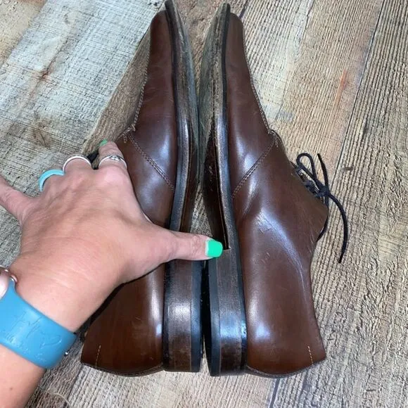 Boss Hugo Boss Mens Brown Square Toe Dress Shoes Sz 11