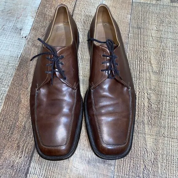 Boss Hugo Boss Mens Brown Square Toe Dress Shoes Sz 11